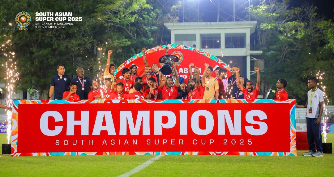 ރާއްޖޭގެ ގައުމީ ޓީމް މި މުބާރާތް ކާމިޔާބުކުރީ 4-1 ގެ އެގްރިގޭޓް ނަތީޖާއަކުން ލަންކާ ބަލިކުރުމަށްފަހު .