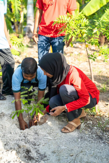އޯގަސްޓްމަހުގެ 26 ވަނަ ދުވަހު ކުރިއަށް ގެންދެވުނު ގަސްއިންދުމުގެ ޚާއްސަ ހަރަކާތުގައި ސ. އަތޮޅުމަދަރުސާގެ ދަރިވަރުންނާއި، ޝަރީފީ ޕްރީ ސްކޫލްގެ ދަރިވަރުން އަދި އަސްރިއްޔާ ޕްރީސްކޫލްގެ ގިނައަދަދެއްގެ ދަރިވަރުން ބައިވެރިވެފައިވެއެވެ. އޯގަސްޓްމަހުގެ 26 ވަނަ ދުވަހު ކުރިއަށް ގެންދެވުނު ގަސްއިންދުމުގެ ޚާއްސަ ހަރަކާތުގައި ސ. އަތޮޅުމަދަރުސާގެ ދަރިވަރުންނާއި، ޝަރީފީ ޕްރީ ސްކޫލްގެ ދަރިވަރުން އަދި އަސްރިއްޔާ ޕްރީސްކޫލްގެ ގިނައަދަދެއްގެ ދަރިވަރުން ބައިވެރިވެފައިވެއެވެ.