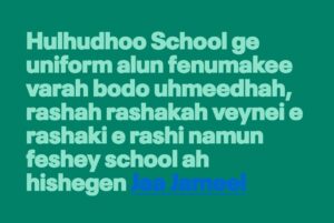 ހުޅުދޫގެ ބޭފުޅަކު ސޯޝަލް މީޑިއާގައި ލިއުއްވާފައިވާ ލިއުމެއް