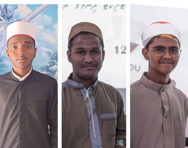 ޒުވާން ޚަޠީބުން ތަމްރީނު ކުރުމުގެ ޕްރޮގްރާމުން އަތޮޅުމަދަރުސާގެ 3 ދަރިވަރަކު ފާސްވެއްޖެ