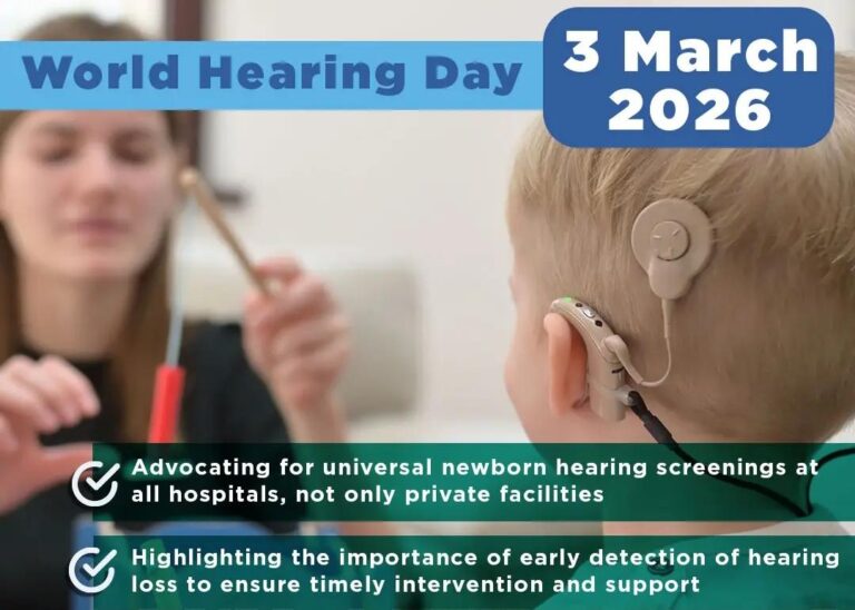 ދުނިޔޭގެ ކަންފަތުގެ ސިއްހަތާއި އިވުމުގެ ދުވަސް، 3 މާޗް 2026–ޝިއާރު، މުޖުތަމައުތަކުން ކްލާސްރޫމްތަކަށް: ހުރިހާ ކުޑަކުދިންނަށް ކަންފަތުގެ ފަރުވާ”