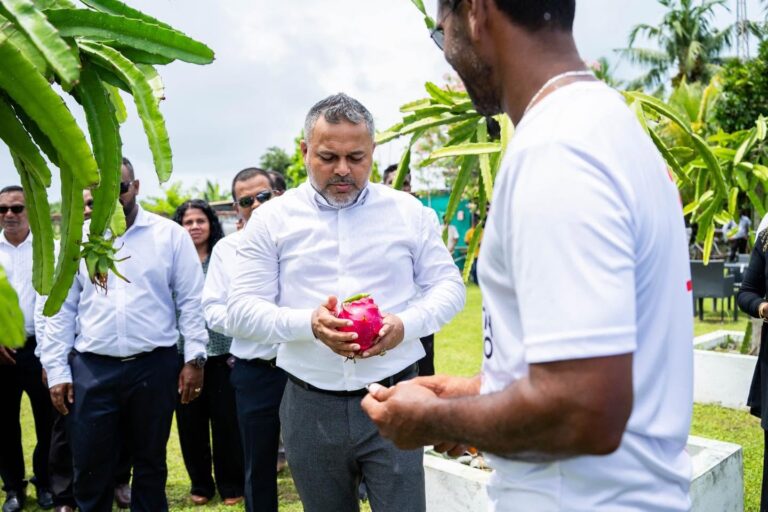 އައްޑޫ މީދޫގެ ދަނޑުތަކަށް މިނިސްޓަރު ޝިޔާމް ޒިޔާރަތްކުރައްވައިފި